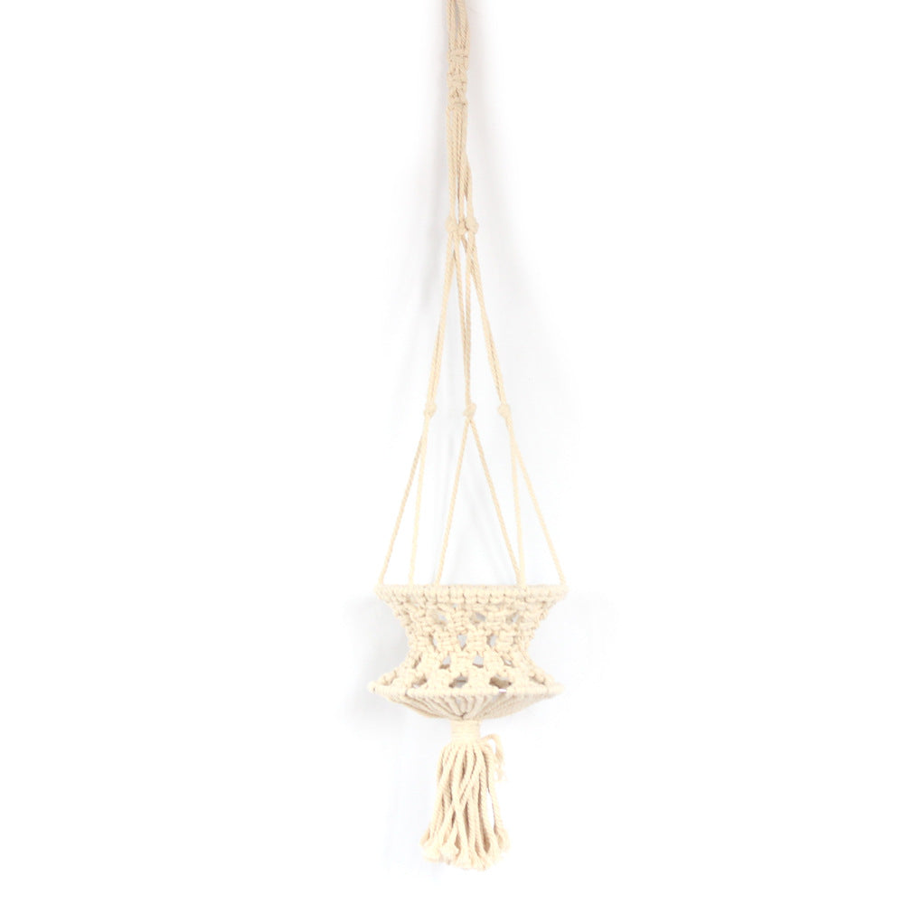 Hand-Woven Hanging Basket