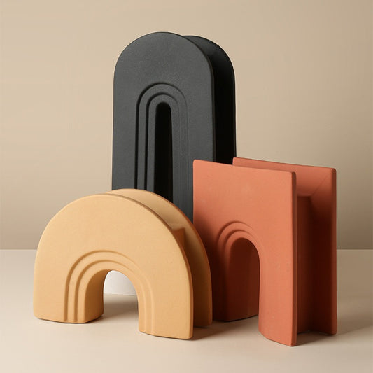 Nordic Ceramic Geometric Vase Decoration