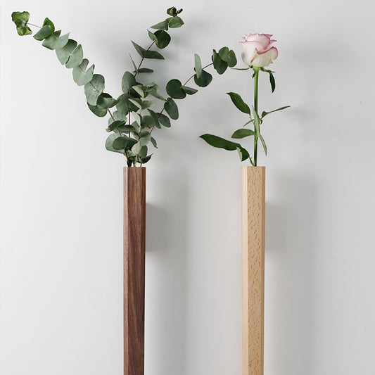 Solid Wood Hanging Vase
