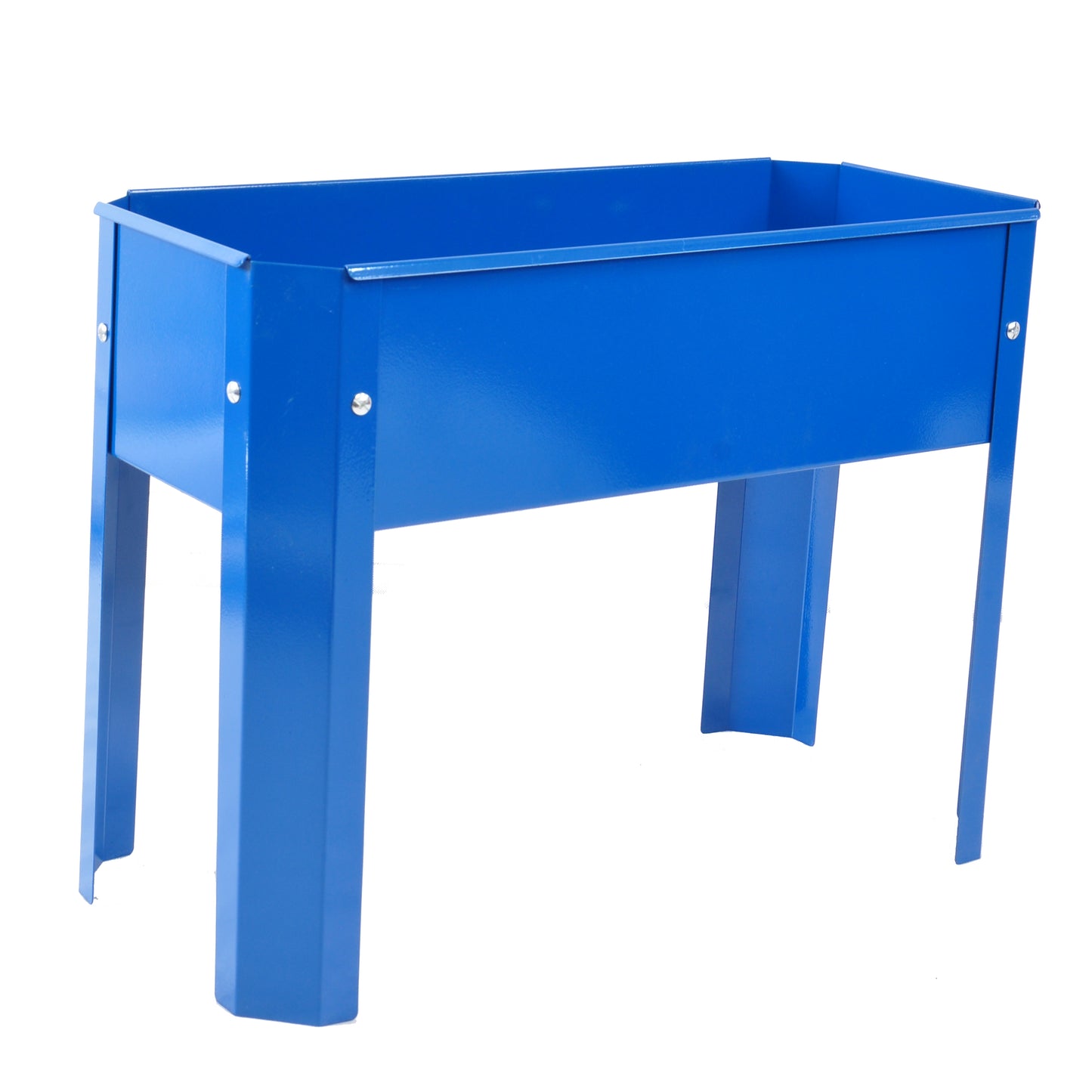 Blue Elevated garden bed