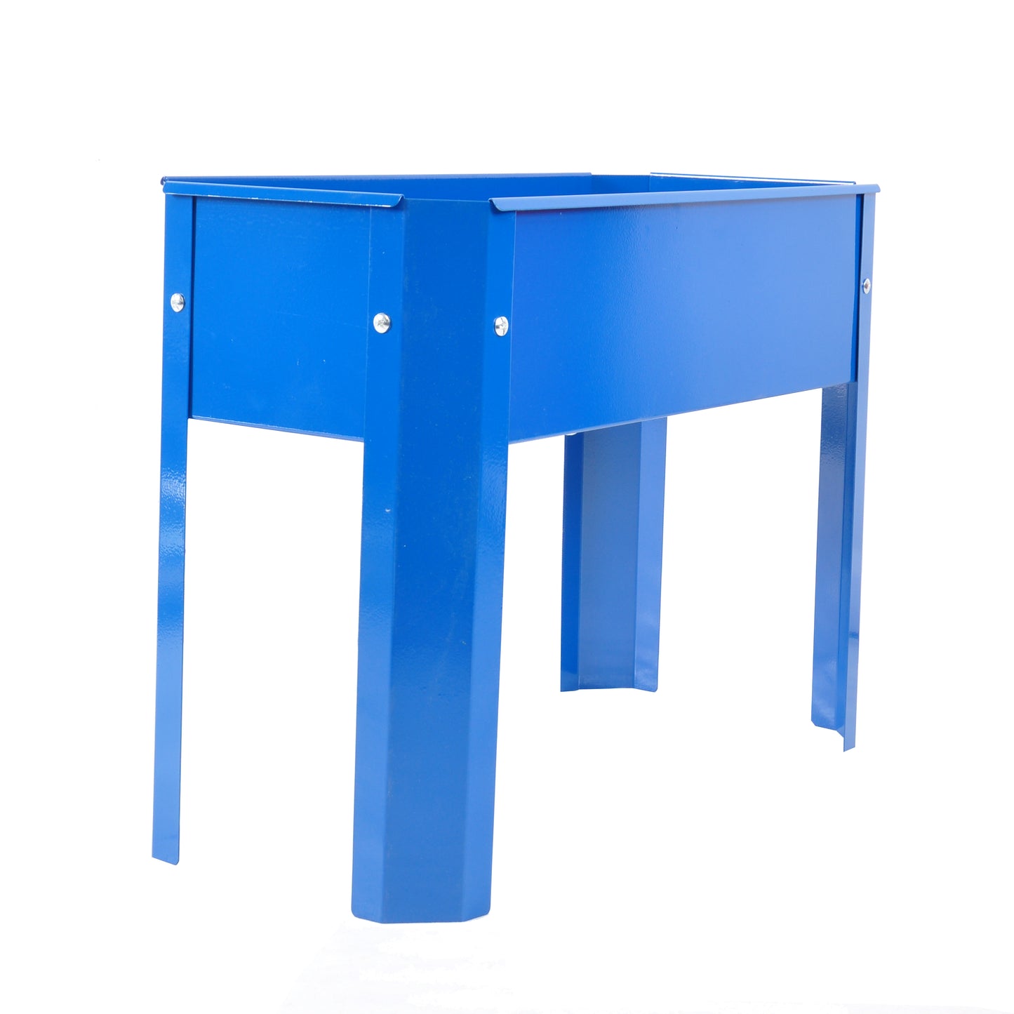 Blue Elevated garden bed