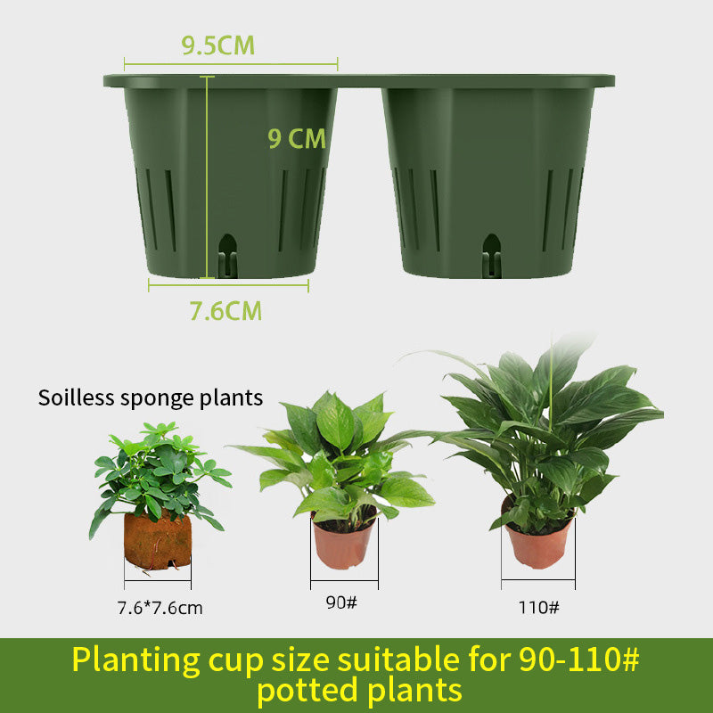 Indoor Plant Pot Modular Vertical Green Pot Stereoscopic Planting Trough Hanging Pot Punch Free PP