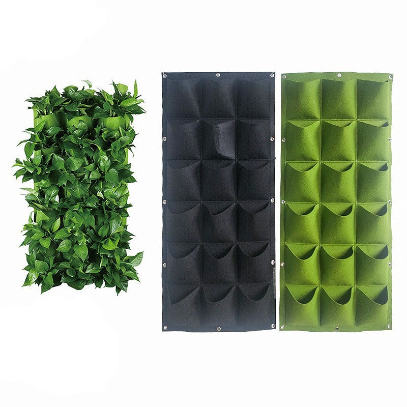 Wall Hanging Planting Bags 4/9/18/49/72 Pockets Green Grow Bag Planter Vertical Garden Vegetable Living Garden Bag Home Supplies