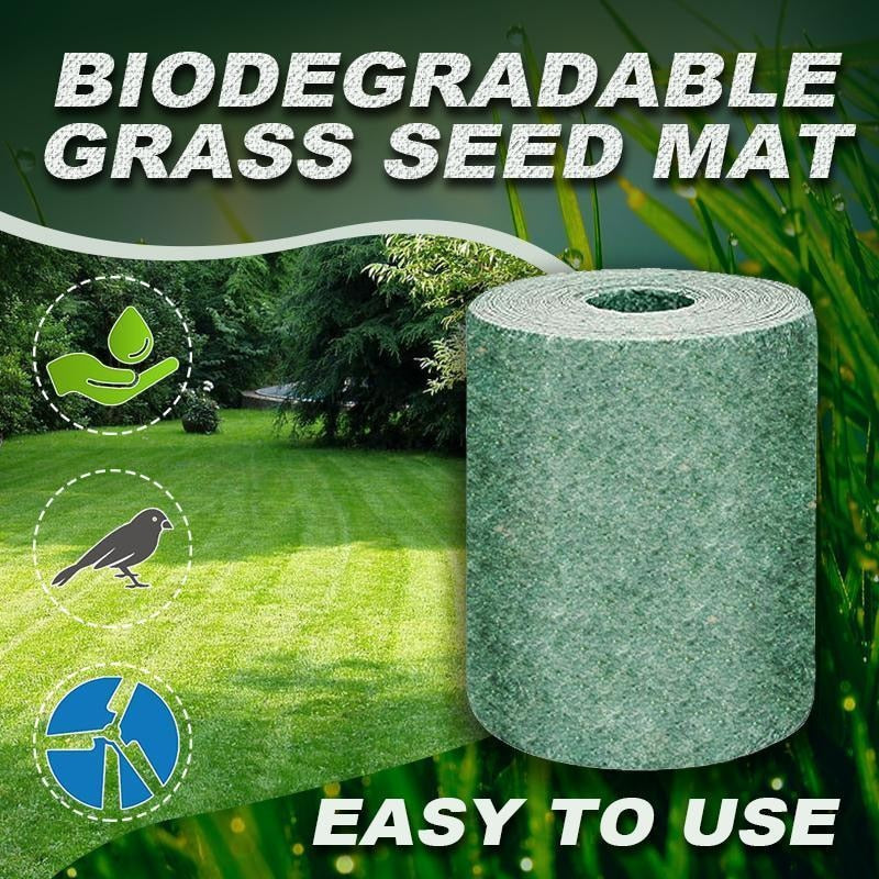 1Pcs Biodegradable Grass Seed Mat Seed Starter Mat 3M × 0.2M Grass Seed Carpet Seed Starter Mat Garden Supplies