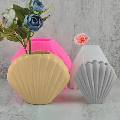 Shell vase silicone mold DIY