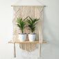 Macrame Plant Hanger with Shelf Rope Planter Pot  Basket Hanger Holder Wall Hangings Decor