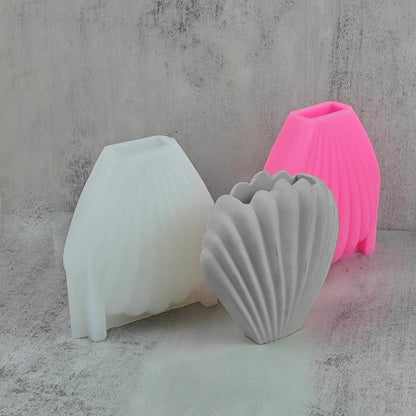 Shell vase silicone mold DIY